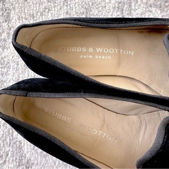 Stubbs & Wootton Embroidered Velvet Flats Size 6.5 - Picture 4 of 12